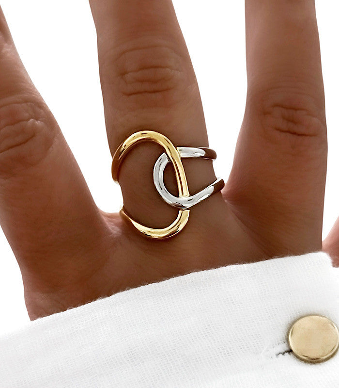 Bague Yanika Acier Or Argent AYA Bijoux, vue 2