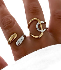Bague Yanika Acier Or Argent AYA Bijoux