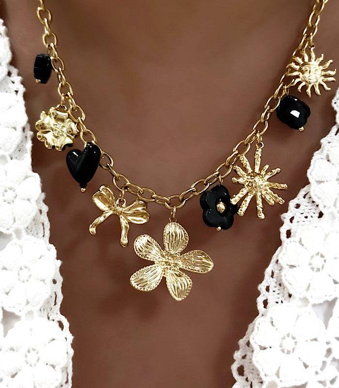 Collier Maé Noir AYA Bijoux