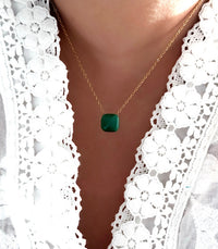 Collier Saphira Vert AYA Bijoux, vue 2