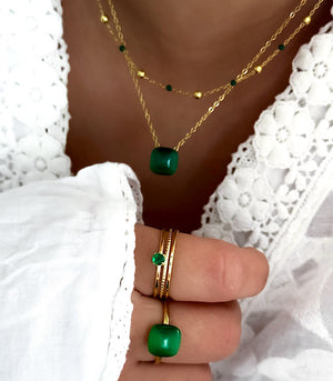 Collier Saphira Vert AYA Bijoux