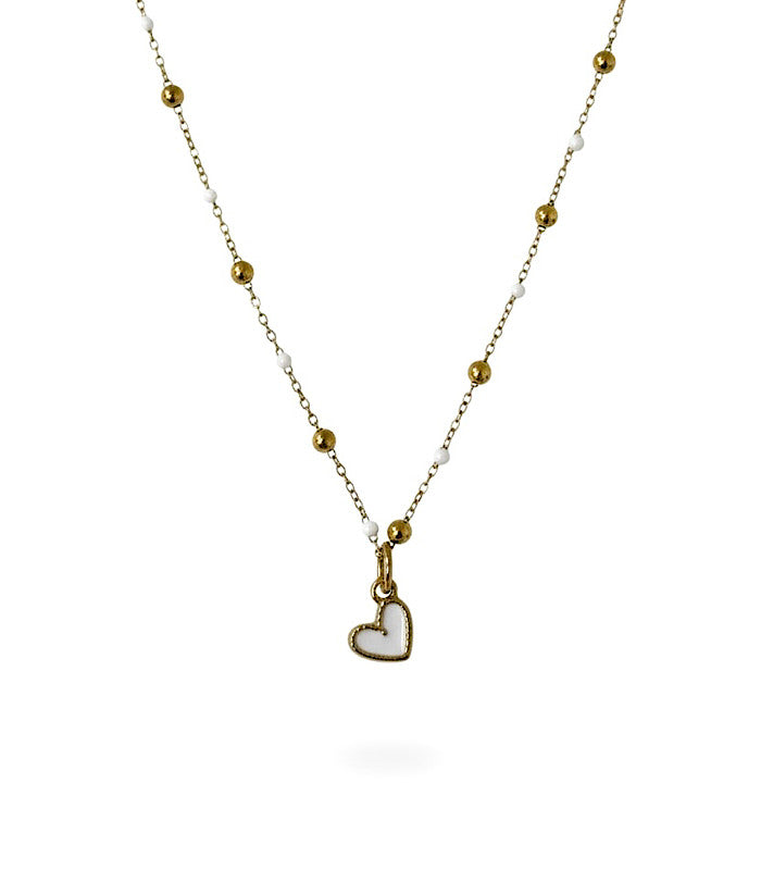 Collier Amelys Blanc AYA Bijoux, vue 2