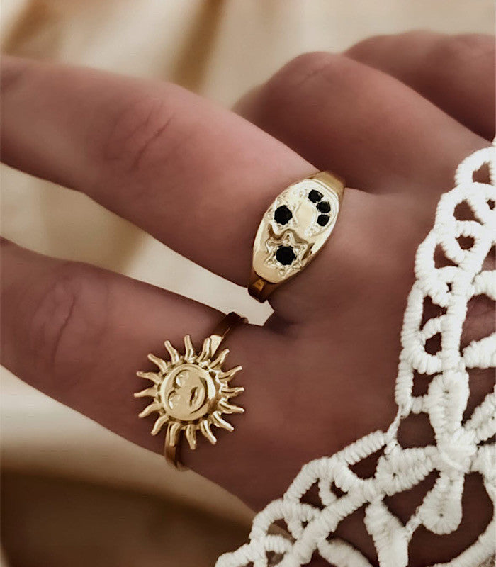 Bague Astrale Noire AYA Bijoux, vue 3