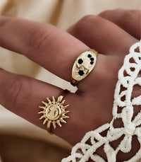 Bague Astrale Noire AYA Bijoux, vue 3