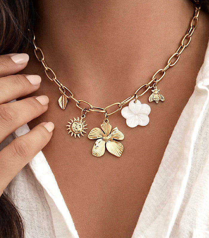 Collier ISAYA Acier Or