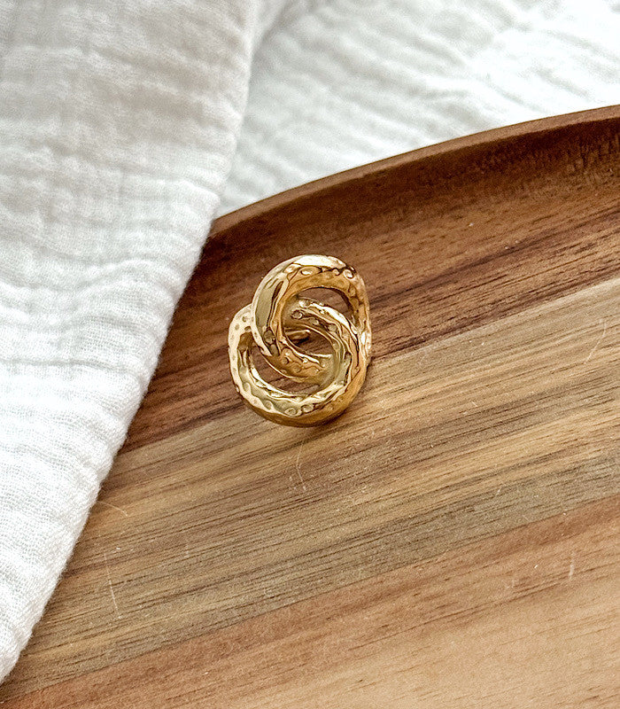 Bague Ondine Acier Or AYA Bijoux, vue 4
