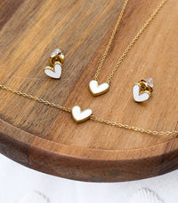 Boucles d'oreilles Amore Blanches AYA Bijoux, vue 2
