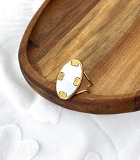 Bague Coralia Blanche AYA Bijoux, vue 2
