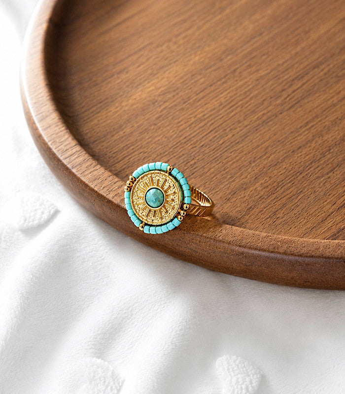 Bague Solaria Bleue AYA Bijoux, vue 2