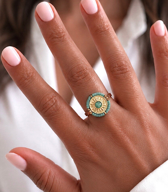Bague Solaria Bleue AYA Bijoux, vue 3