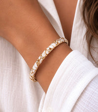 Jonc Veloria Blanc AYA Bijoux, vue 2