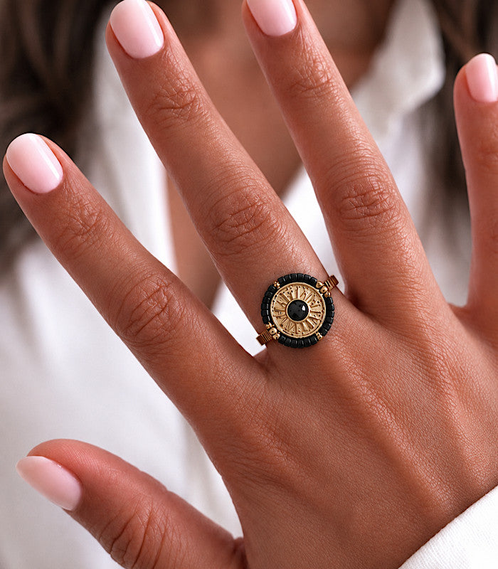 Bague SOLARIA Noire