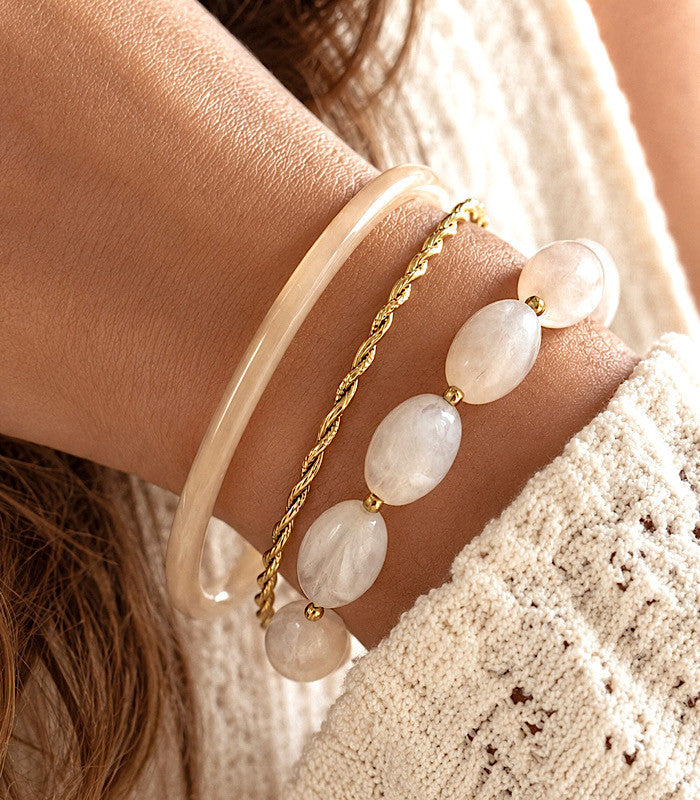 Joncs Pearlya Blancs AYA Bijoux