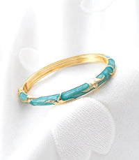 Jonc Mareva Vert d'eau AYA Bijoux, vue 2
