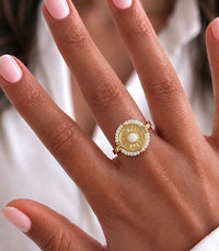 Bague Solaria Blanche AYA Bijoux