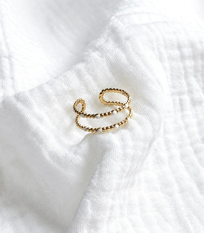 Bague Aylin Blanche AYA Bijoux, vue 2