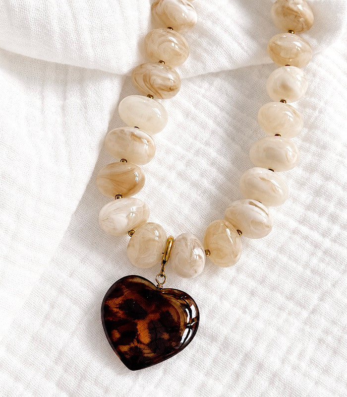 Collier Gala Beige AYA Bijoux, vue 2