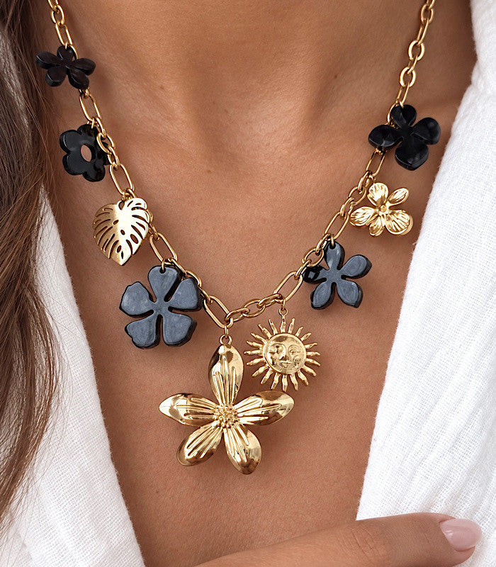 Collier Carmen Noir AYA Bijoux