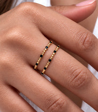Bague Aylin Noire AYA Bijoux, vue 2