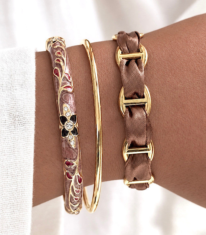 Jonc Aelia Choco AYA Bijoux, vue 3