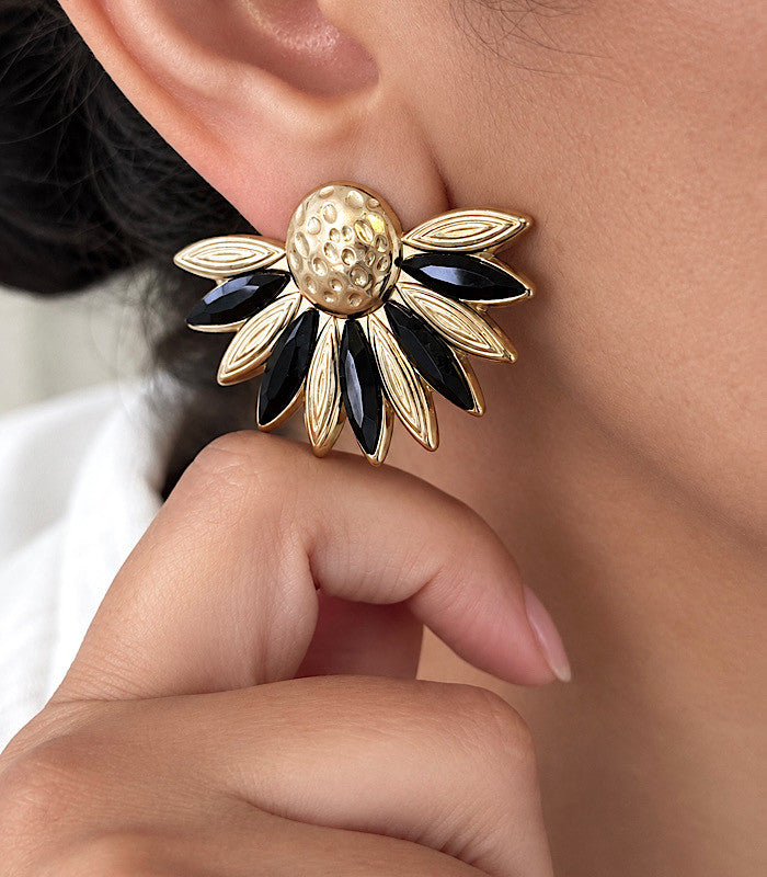 Boucles SASKIA Noires